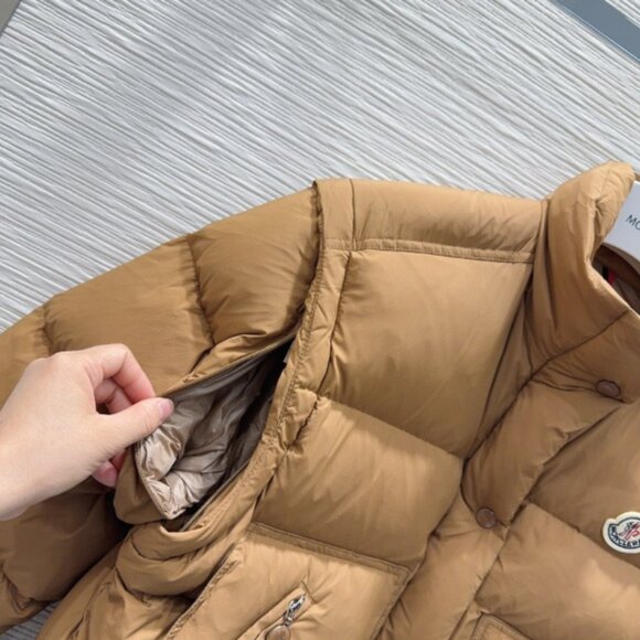 Moncler Women's Tan Puffer Jacket - Picture 8 of 8